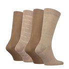 Calvin Klein 4 Pairs Of Socks Box With All Over Logo - Caramel - Gift Pack