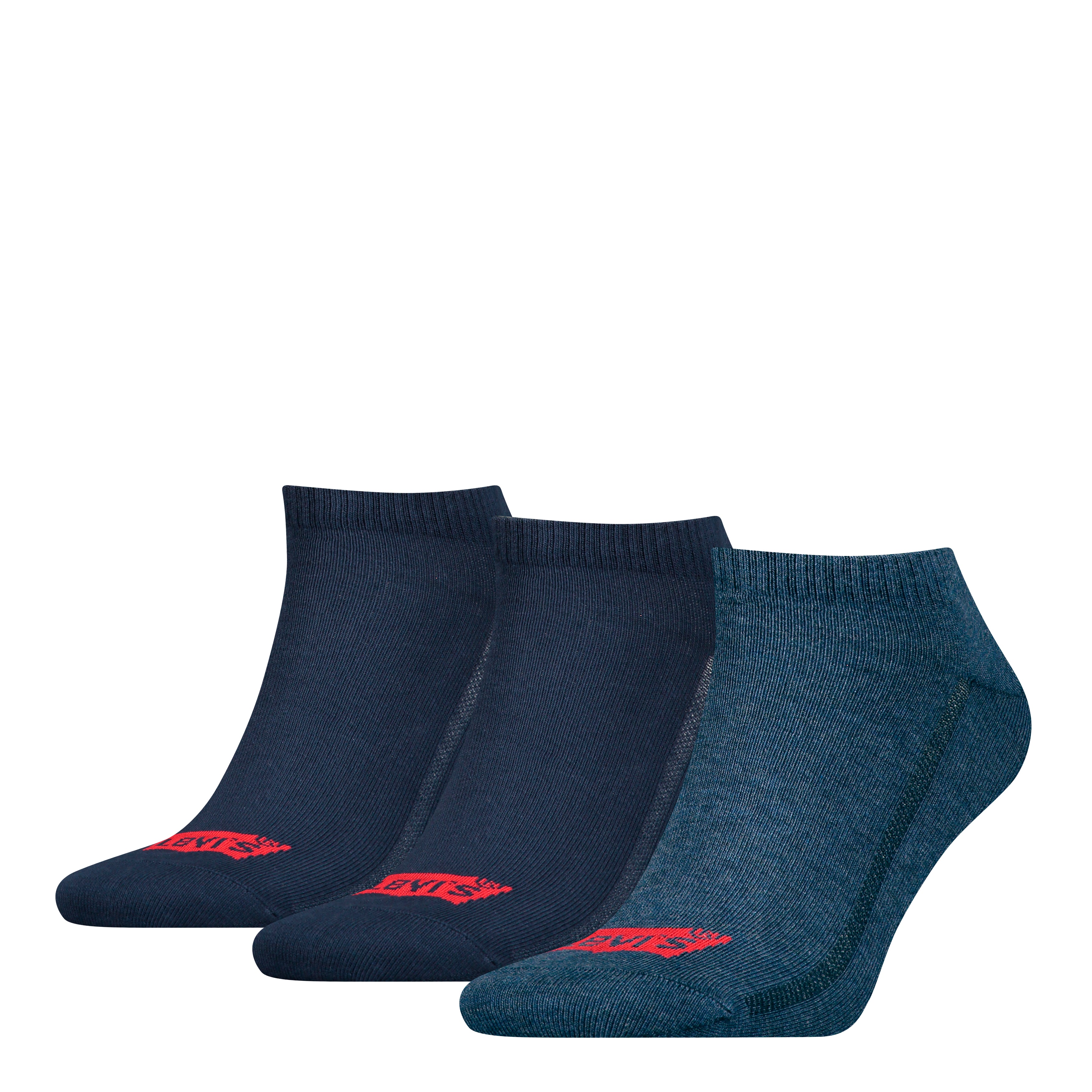 Levi's Low Cut Batwing Logo 3 Pack Recycled Cotton Socks