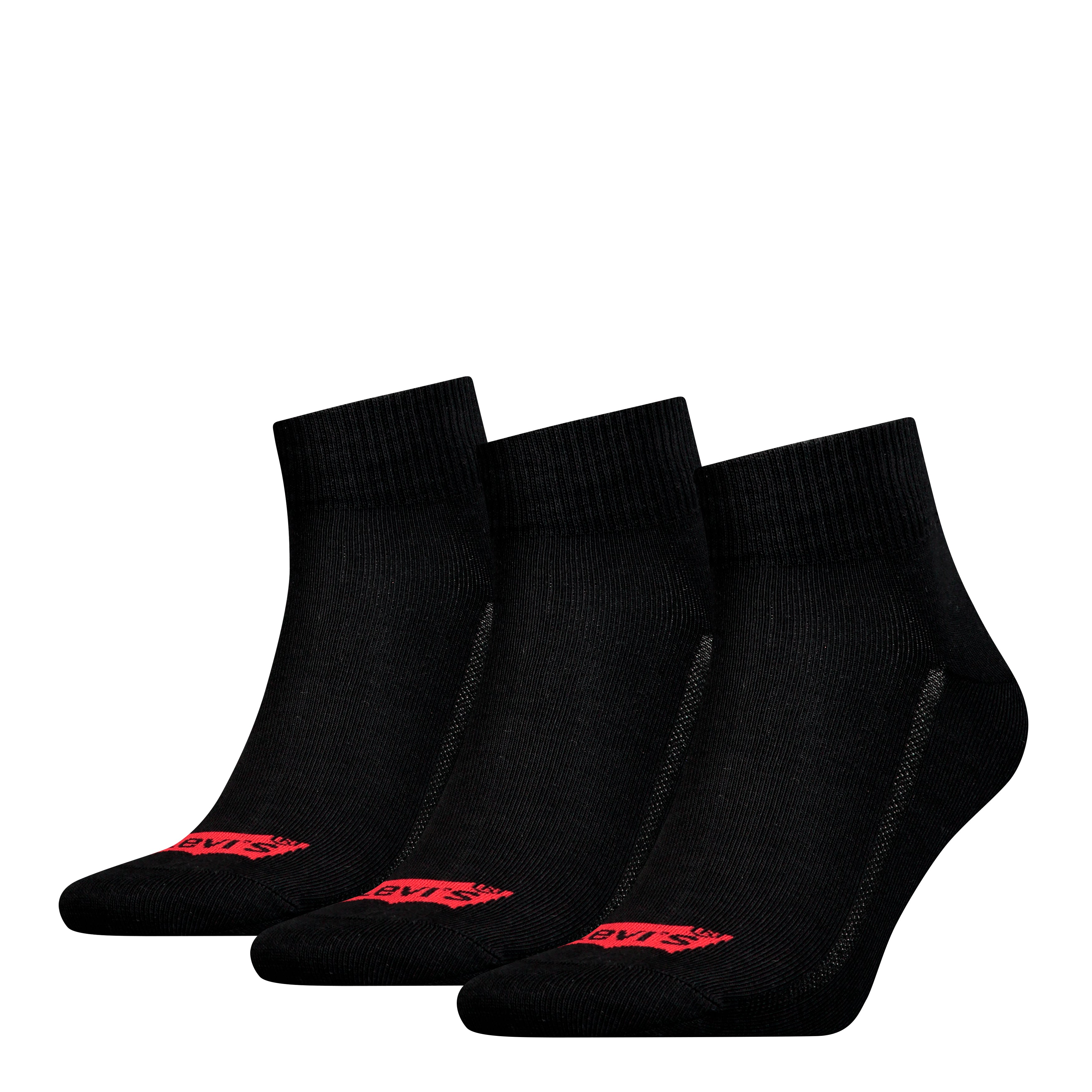 Levi's Mid Cut Batwing Logo 3 Pack Recycled Cotton Socks