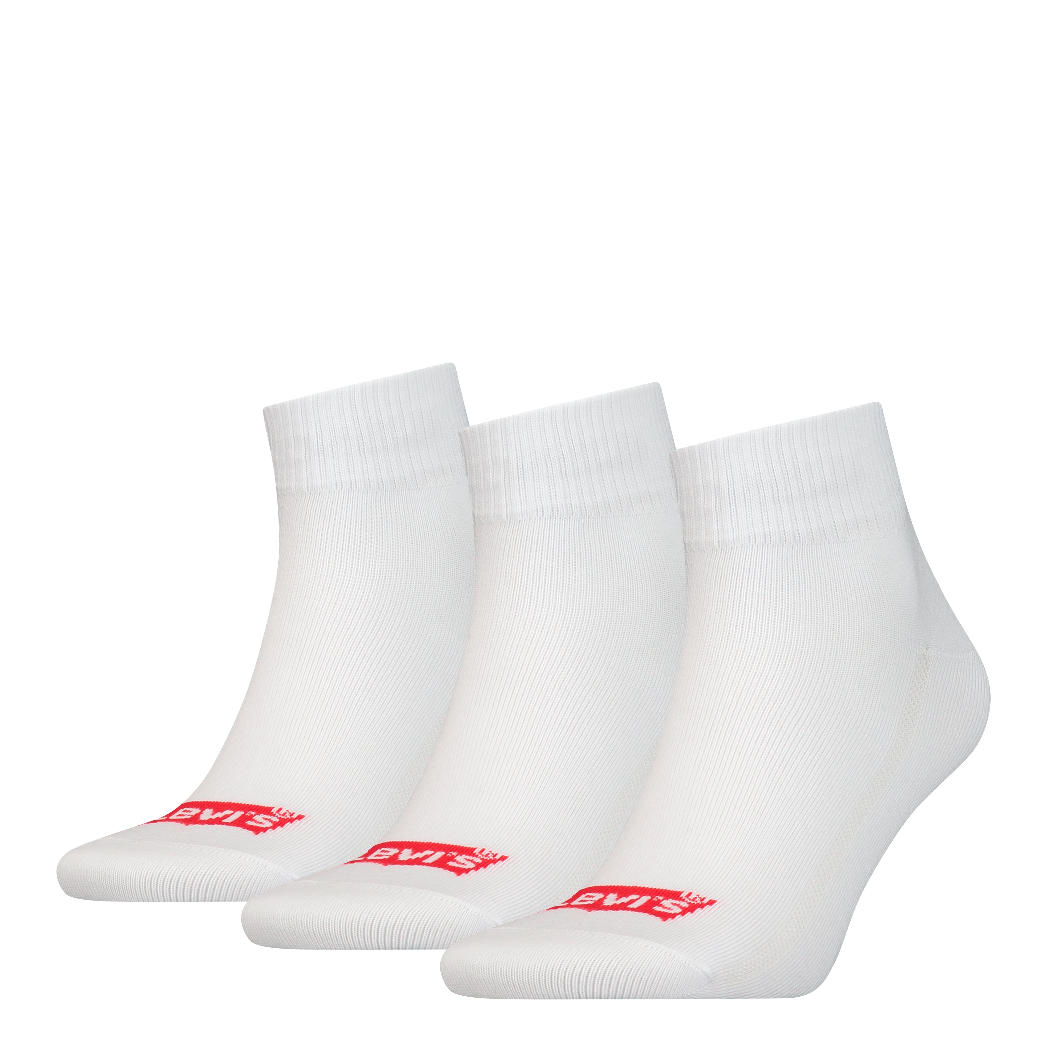 Levi's Mid Cut Batwing Logo 3 Pack Recycled Cotton Socks