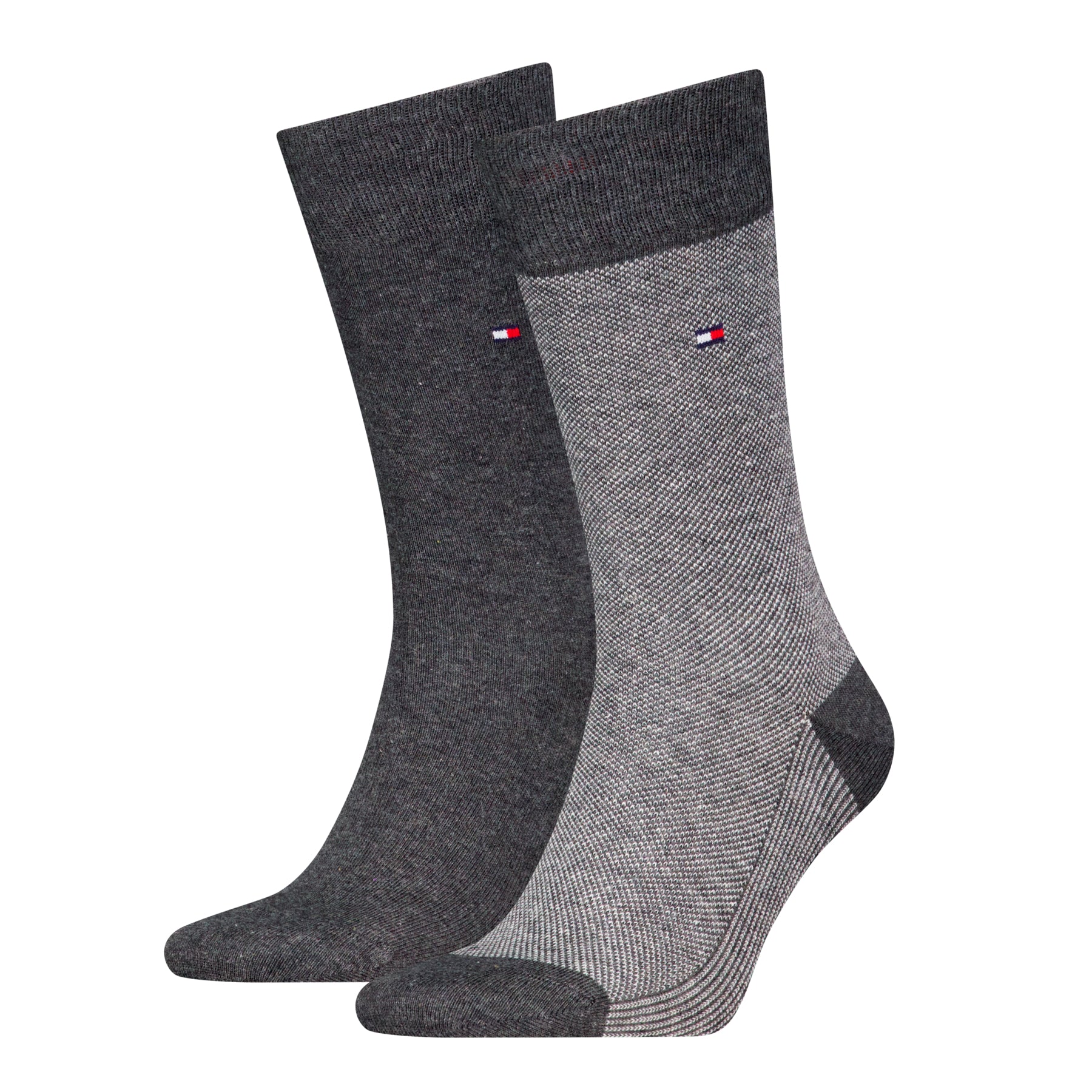 Tommy Hilfiger Men's 2 Pack Classic Birdseye Pattern Socks