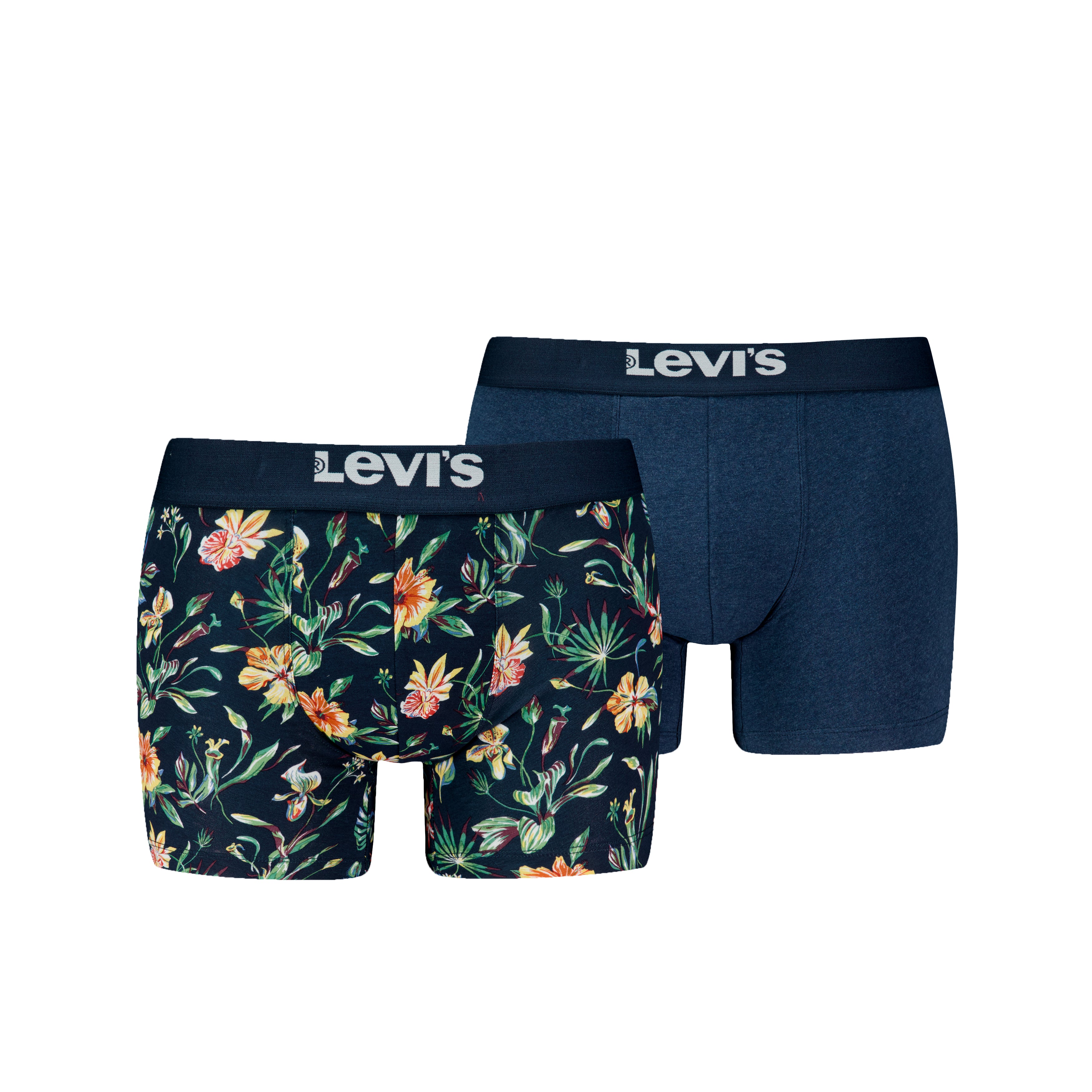 Levi's 2 pack Flower AOP Boxer Briefs - Blue Combo