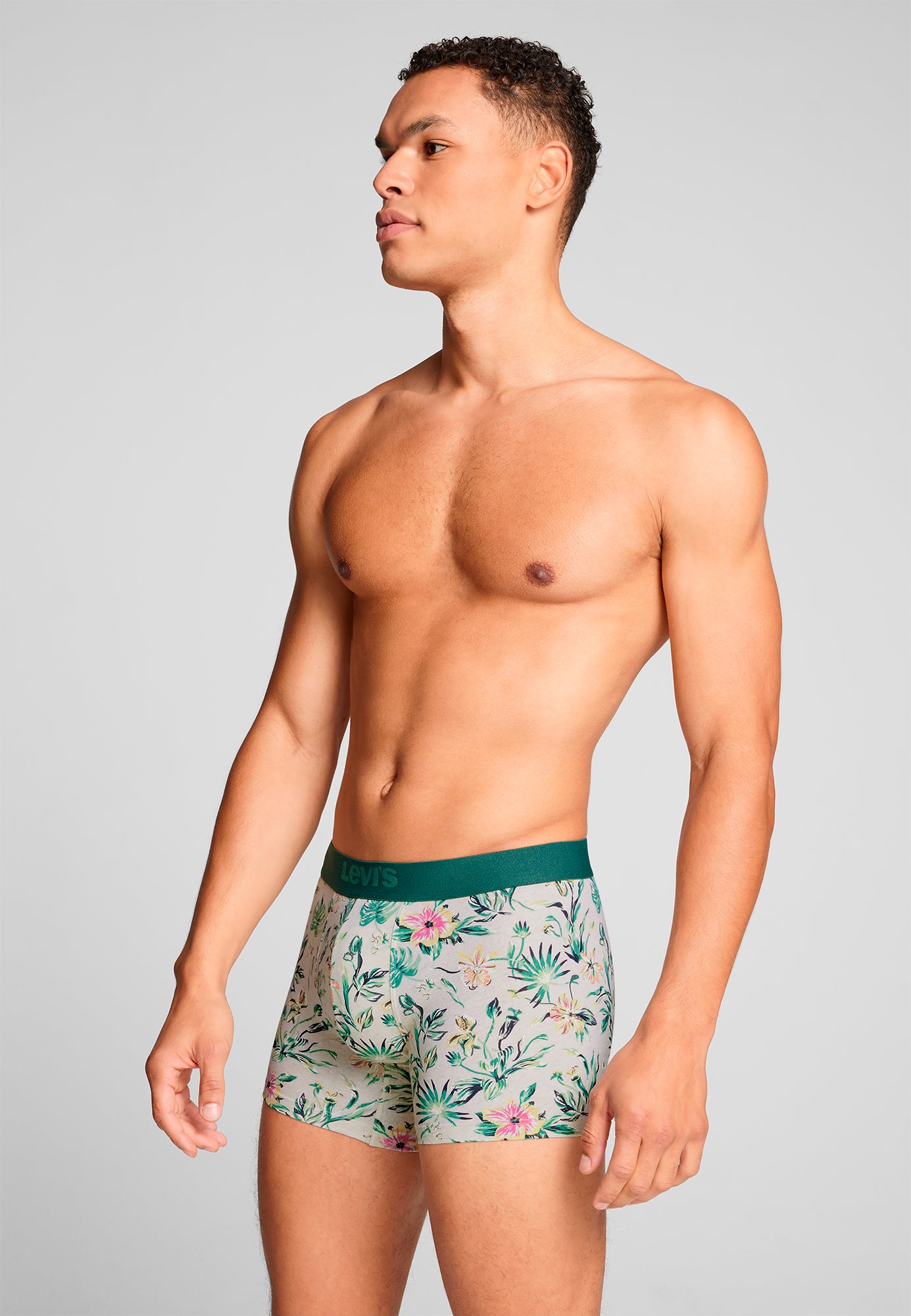 Levi's 2 pack Flower AOP Boxer Briefs - Marshmellow/Green