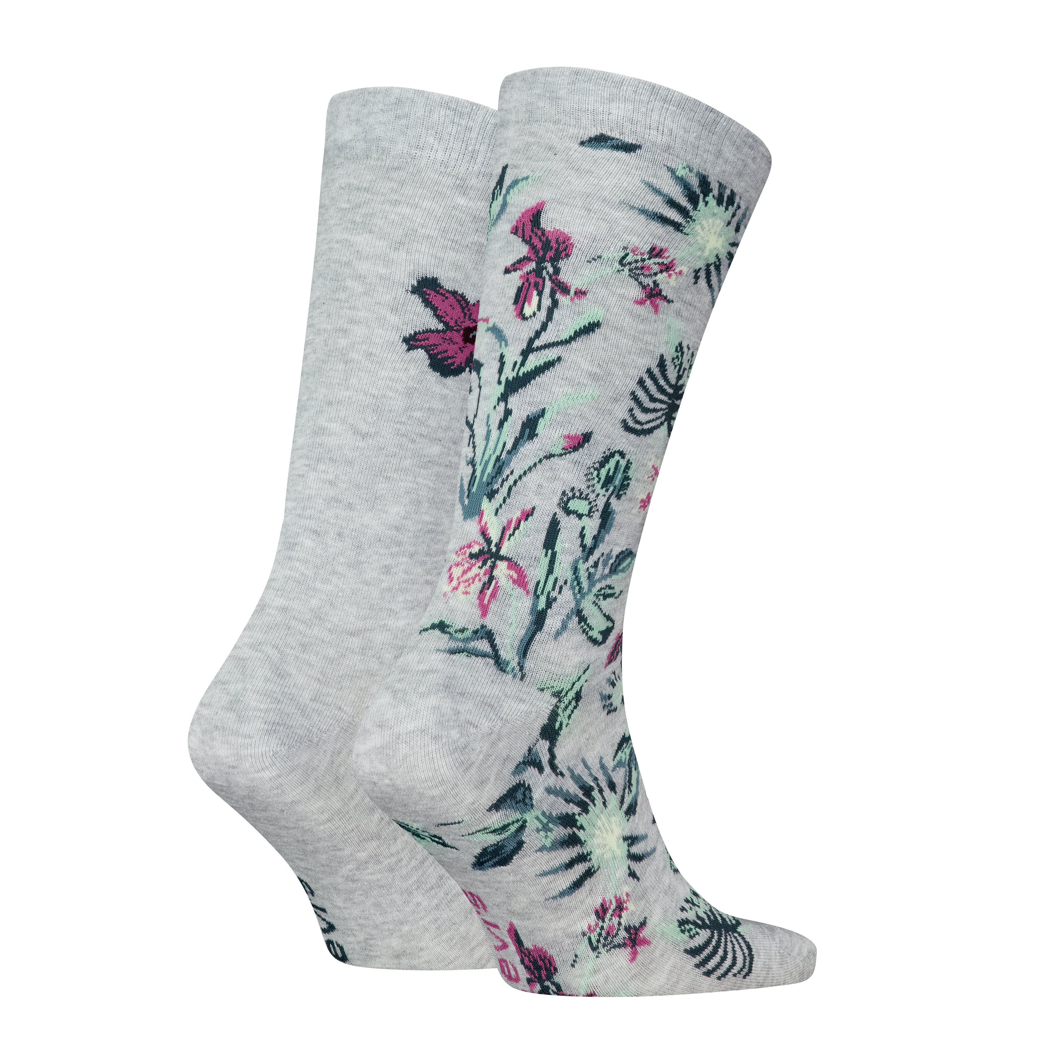 Levi's Regular Cut Placed Flower Socks - 2 Pack