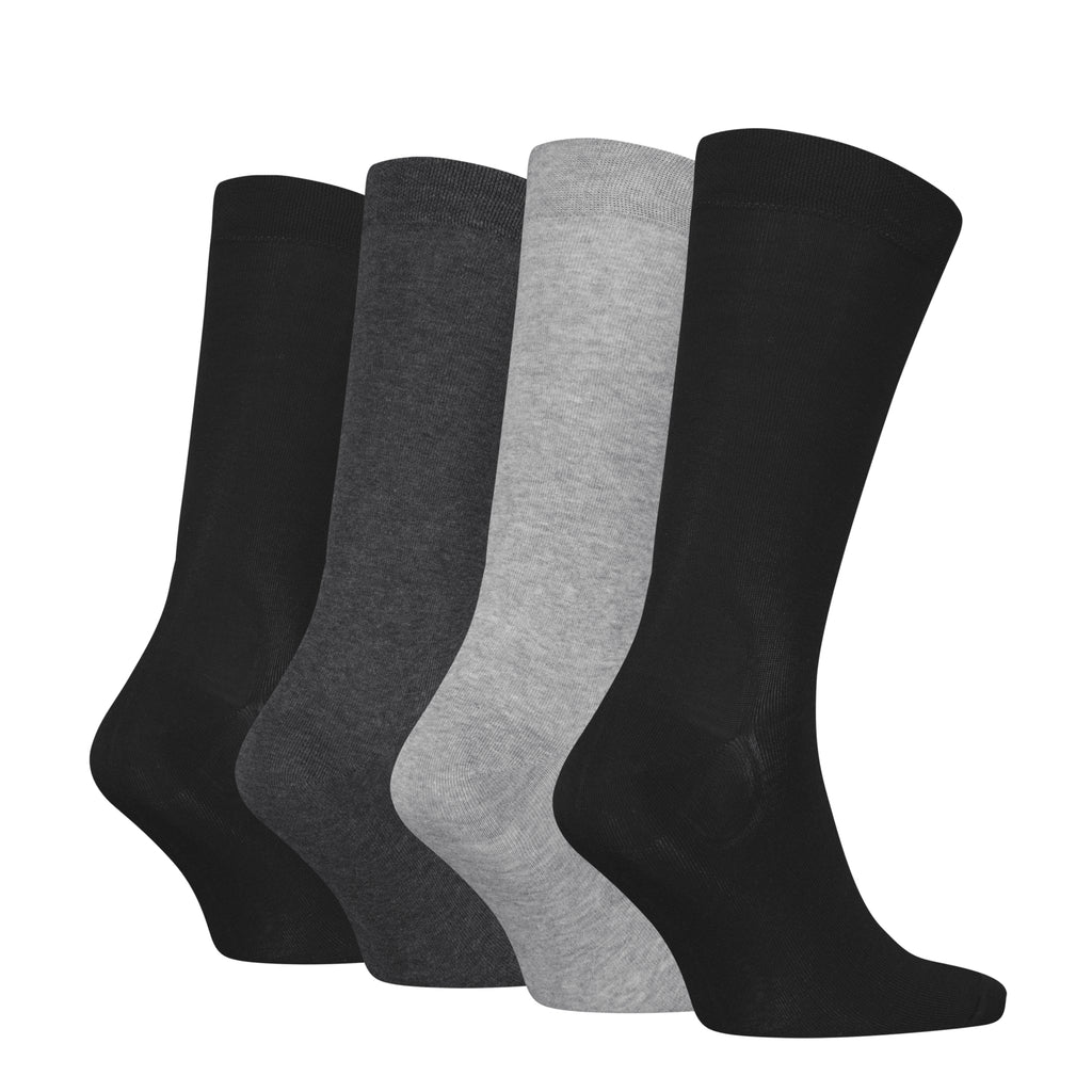 Calvin Klein 4 Pack Crew Socks Gift Set - Grey Combo