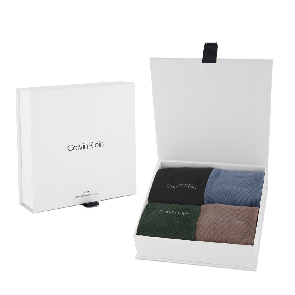 Calvin Klein 4 Pairs Of Socks Box - Multicolour Gift Pack