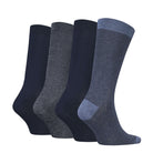 Calvin Klein 4 Pack Logo Crew Socks Gift Set - Blue Combo