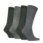 Calvin Klein 4 Pack Logo Crew Socks Gift Set - Green / Grey