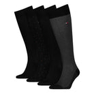 Tommy Hilfiger Men 4 Pack Tin Gift Box Kneehigh Socks - Black