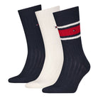 Tommy Hilfiger Men 3 Pack Gift Box Boot Socks - Navy/White