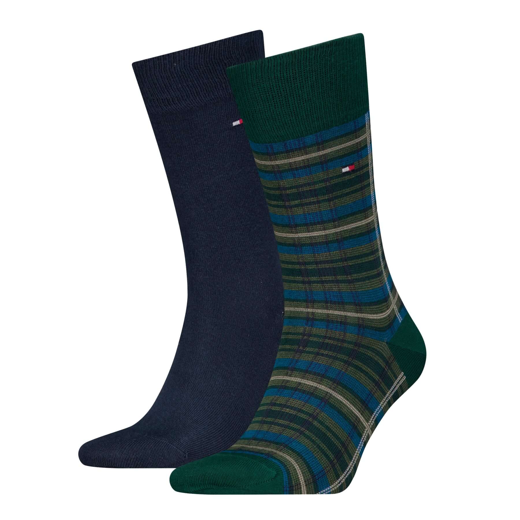 Tommy Hilfiger Men's 2 Pack Tartan Socks