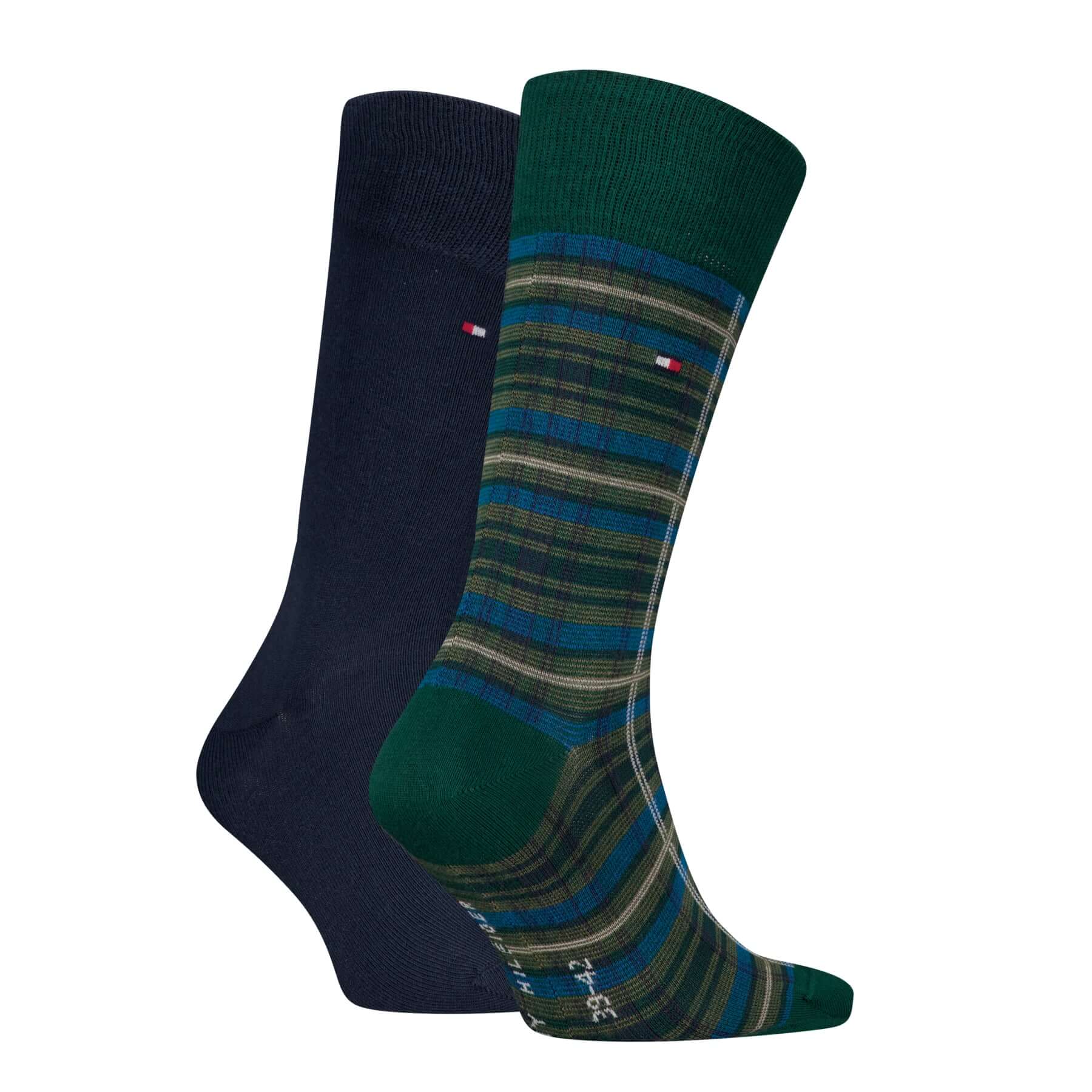 Tommy Hilfiger Men's 2 Pack Tartan Socks