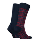 Tommy Hilfiger Men's 2 Pack Tartan Socks