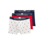 Polo Ralph Lauren 3 pack Boxer Trunks - White / Red / Navy