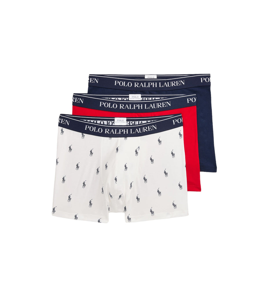 Polo Ralph Lauren 3 pack Boxer Trunks - White / Red / Navy