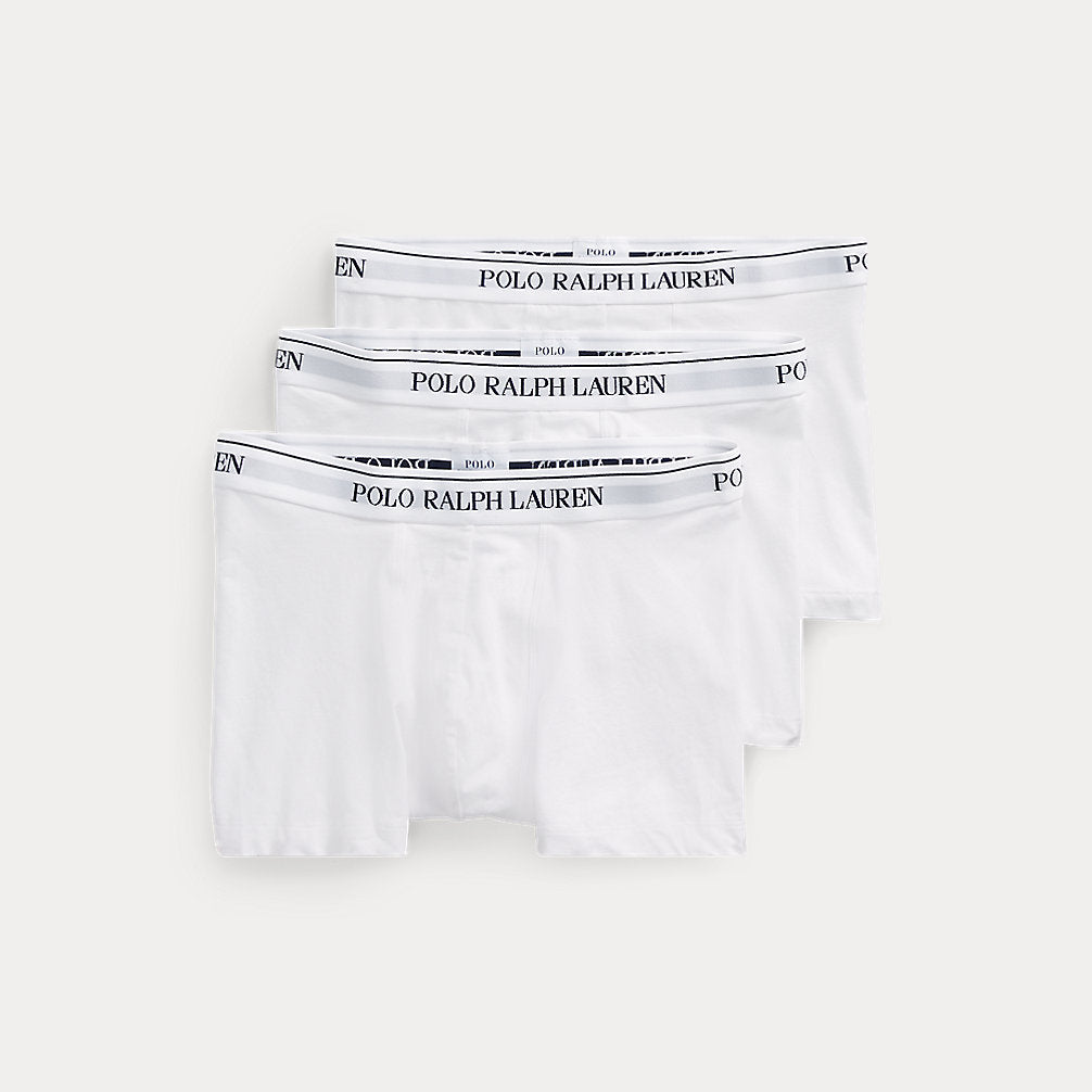 Polo Ralph Lauren Classic Boxer Trunks 3-Pack - White