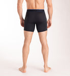 Crossfly Performance Men's 7" Boxer Briefs - Black/ Royal Blue