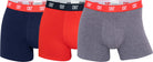 CR7 3-Pack Men's Cotton Fashion Trunk - Grey / Red /Navy