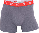 CR7 3-Pack Men's Cotton Fashion Trunk - Grey / Red /Navy