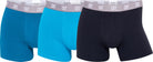 CR7 3-Pack Men's Cotton Fashion Trunk - Navy / Blue / Light Blue