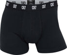 CR7 Men's 3 Pack Cotton Trunks - Black with Grey