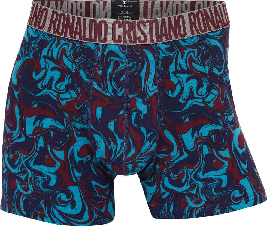 CR7 3-Pack Men's Cotton Fashion Trunk - Blue Print