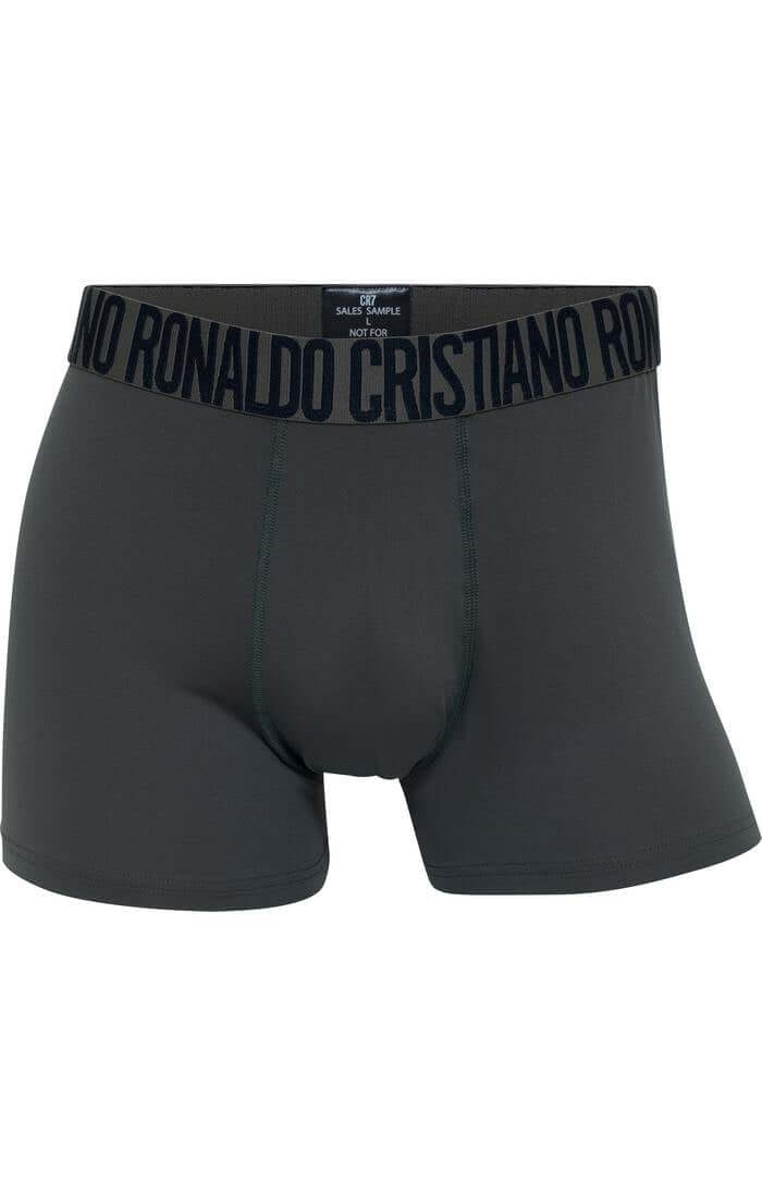 CR7 Men's 3 Pack Microfiber Performance Trunks - Green with Black