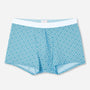 Derek Rose Men's Trunks - Blue Geometric Pima Cotton