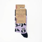 Bare Kind Socks - Save The Panda Bamboo Socks, Lilac