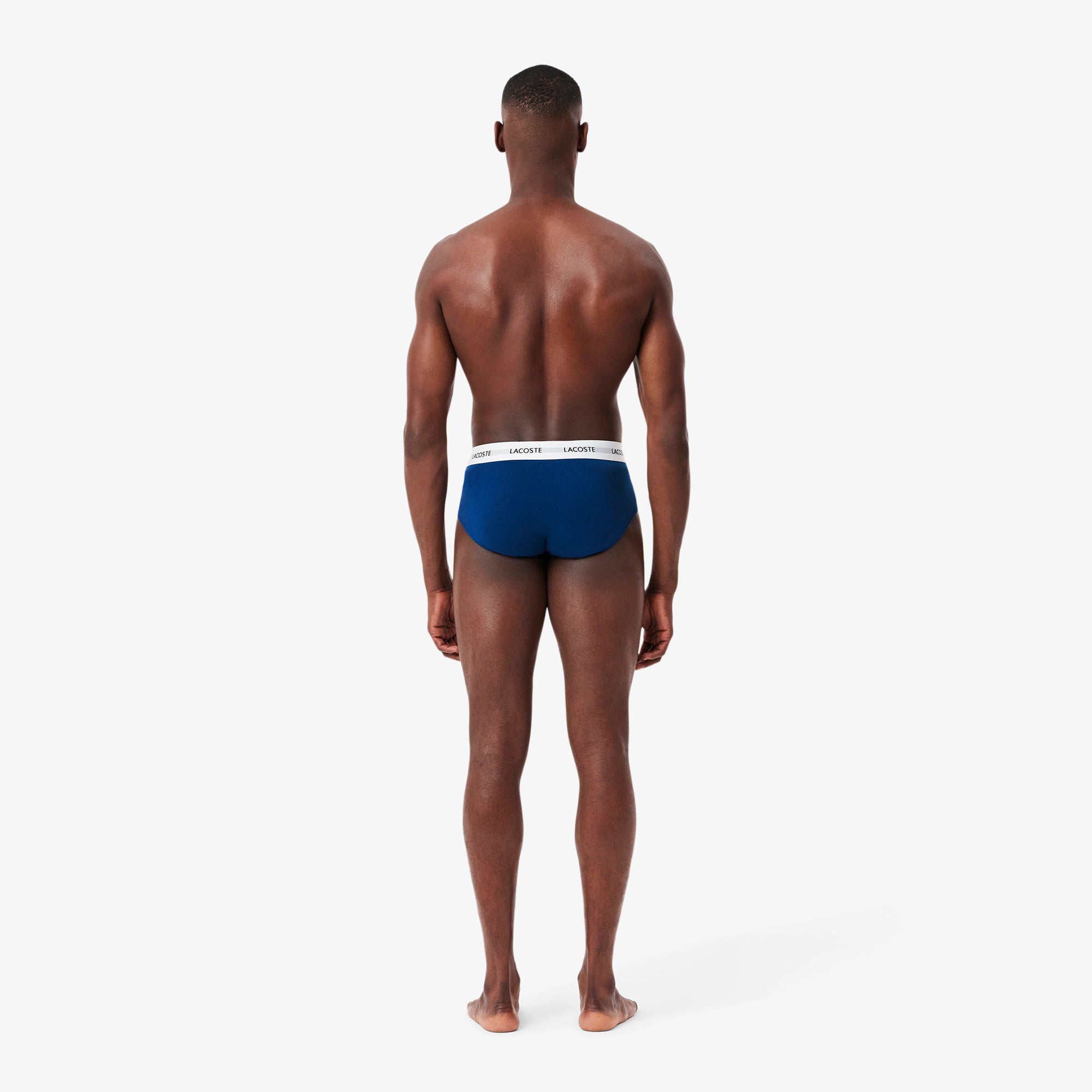 Lacoste Stretch Cotton Briefs - Blue / Navy / Light Blue