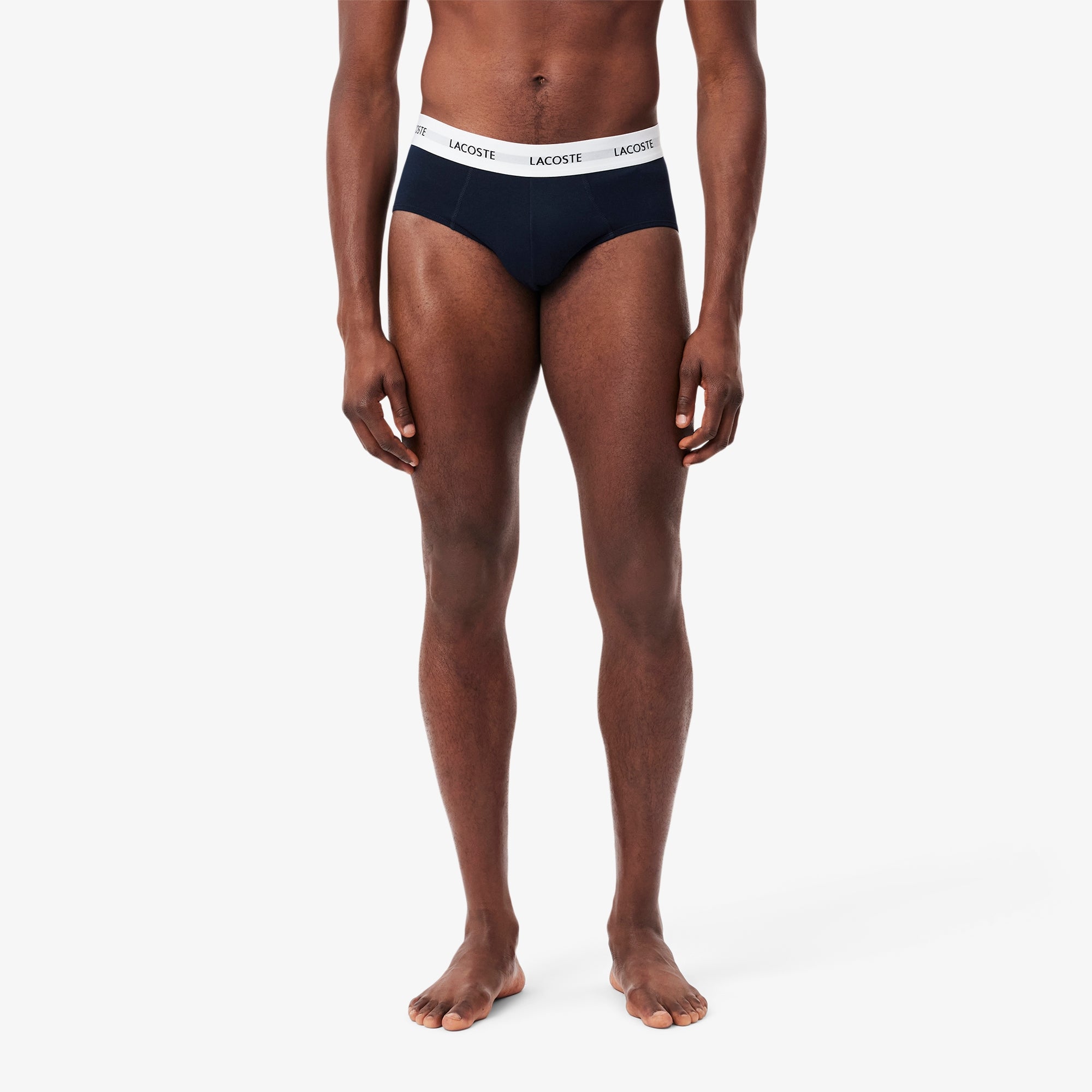 Lacoste Stretch Cotton Briefs - Blue / Navy / Light Blue