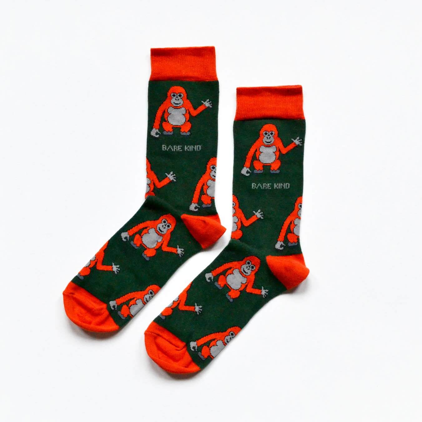 Bare Kind Socks - Save The Orangutan Bamboo Socks | Green