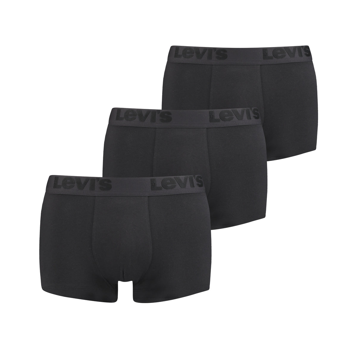 Levi's 3 pack Premium Cotton Stretch Trunks - Black – Trunks and Boxers