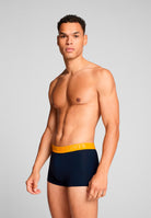 Levi's Premium Cotton Stretch Trunks - Black with Yellow/Orange/Blue Waistbands