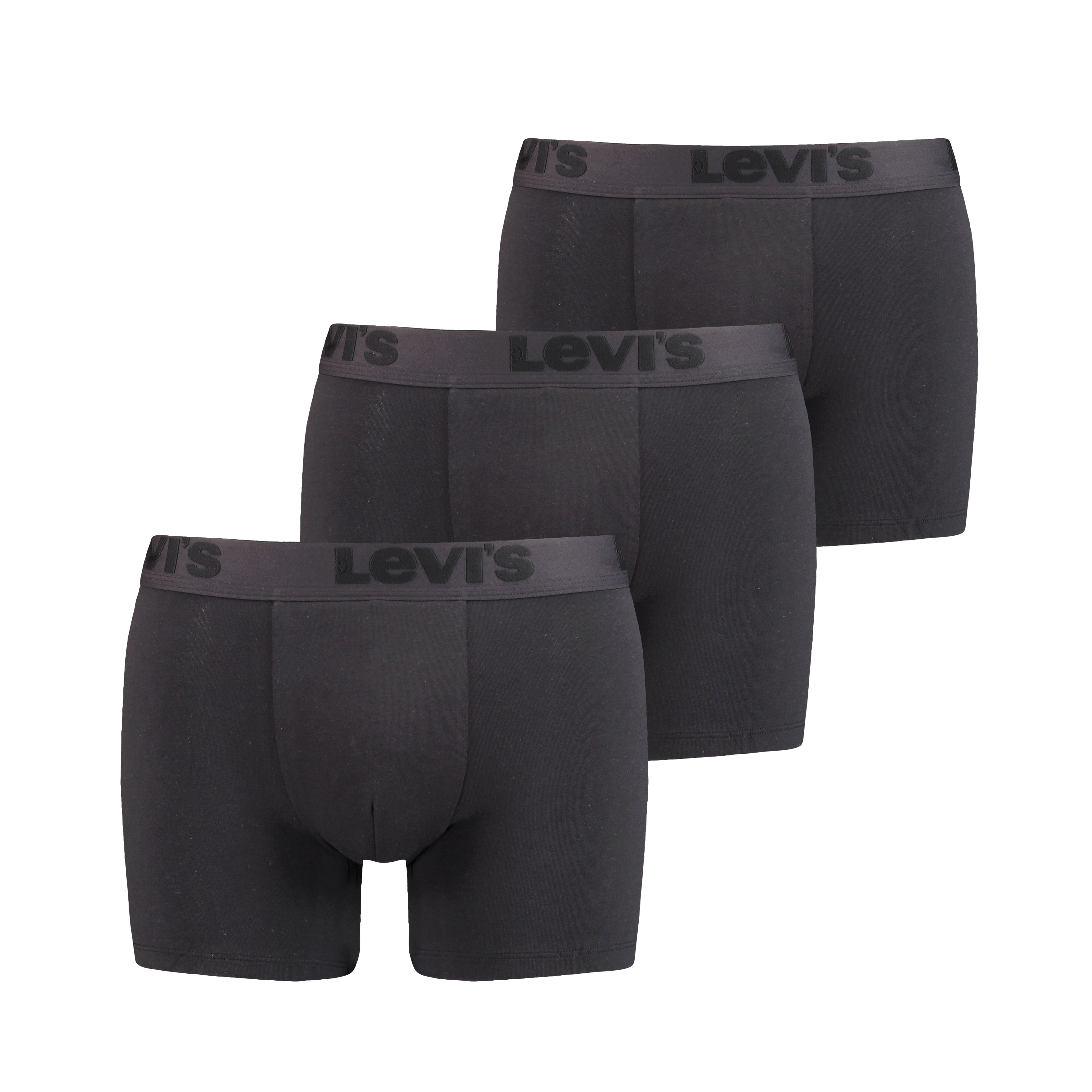 Levi's Premium Cotton Stretch Boxer Briefs - Black