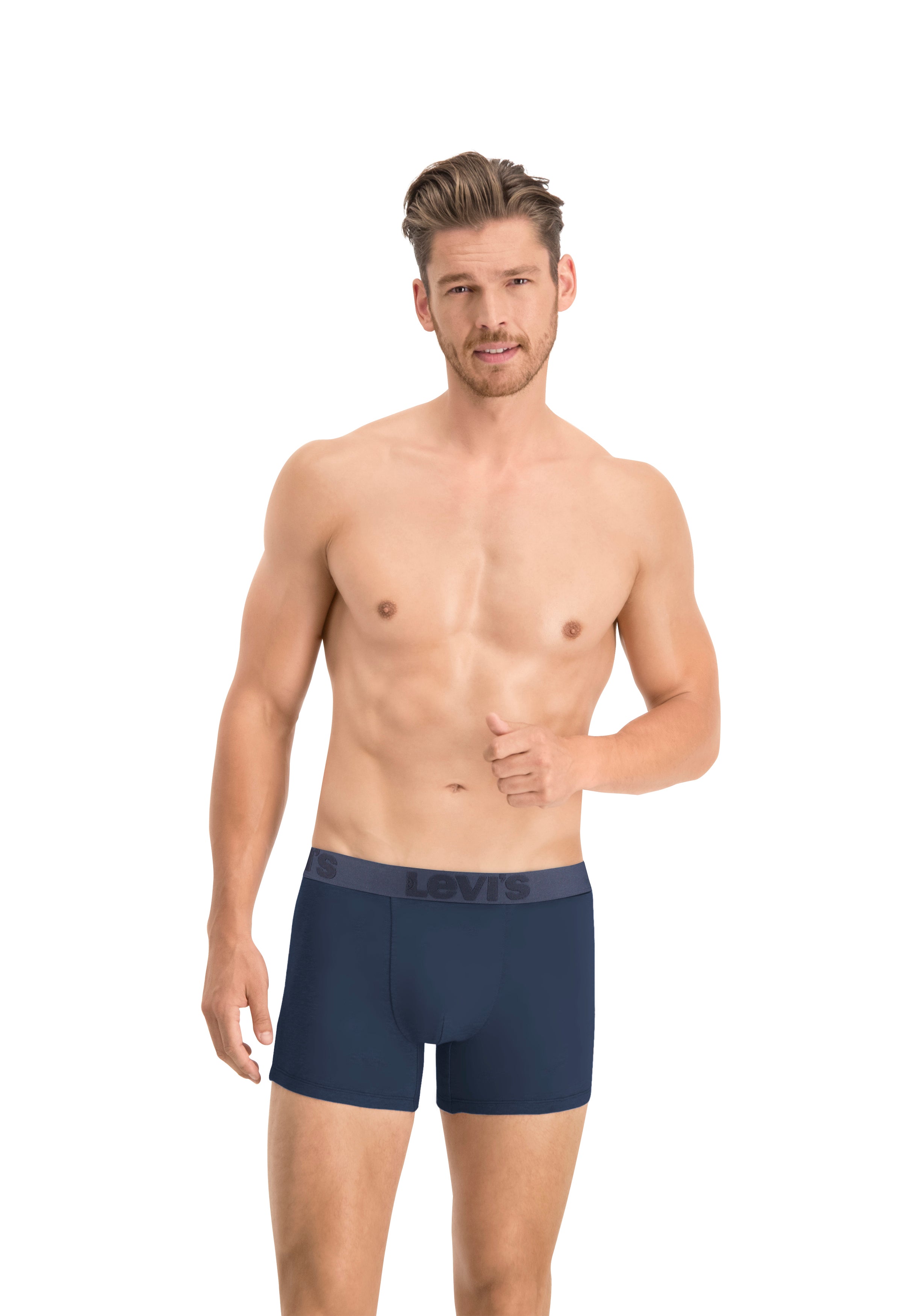 Levi's Premium Cotton Stretch Boxer Briefs - Black