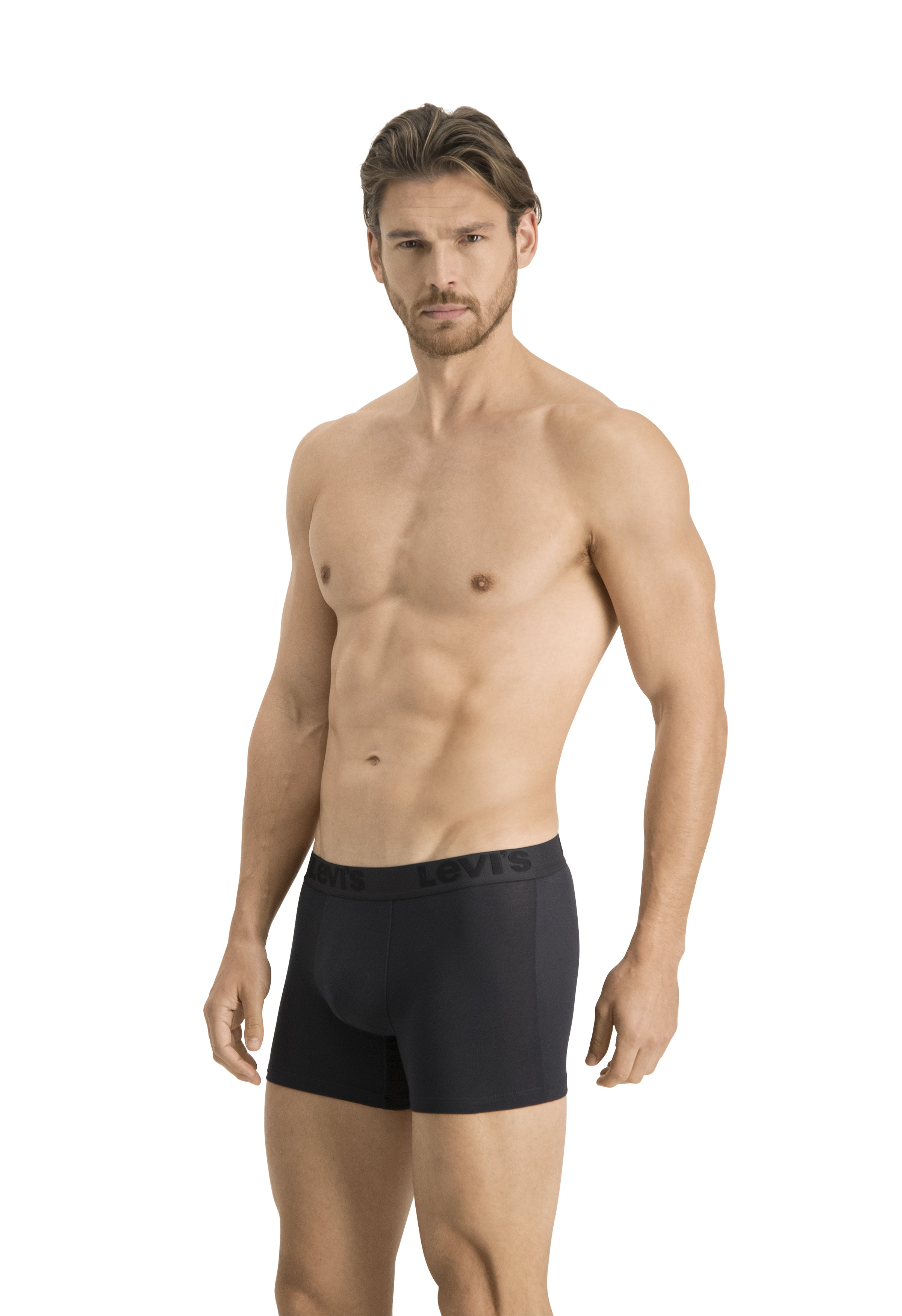 Levi's Premium Cotton Stretch Boxer Briefs - Black/Grey/White