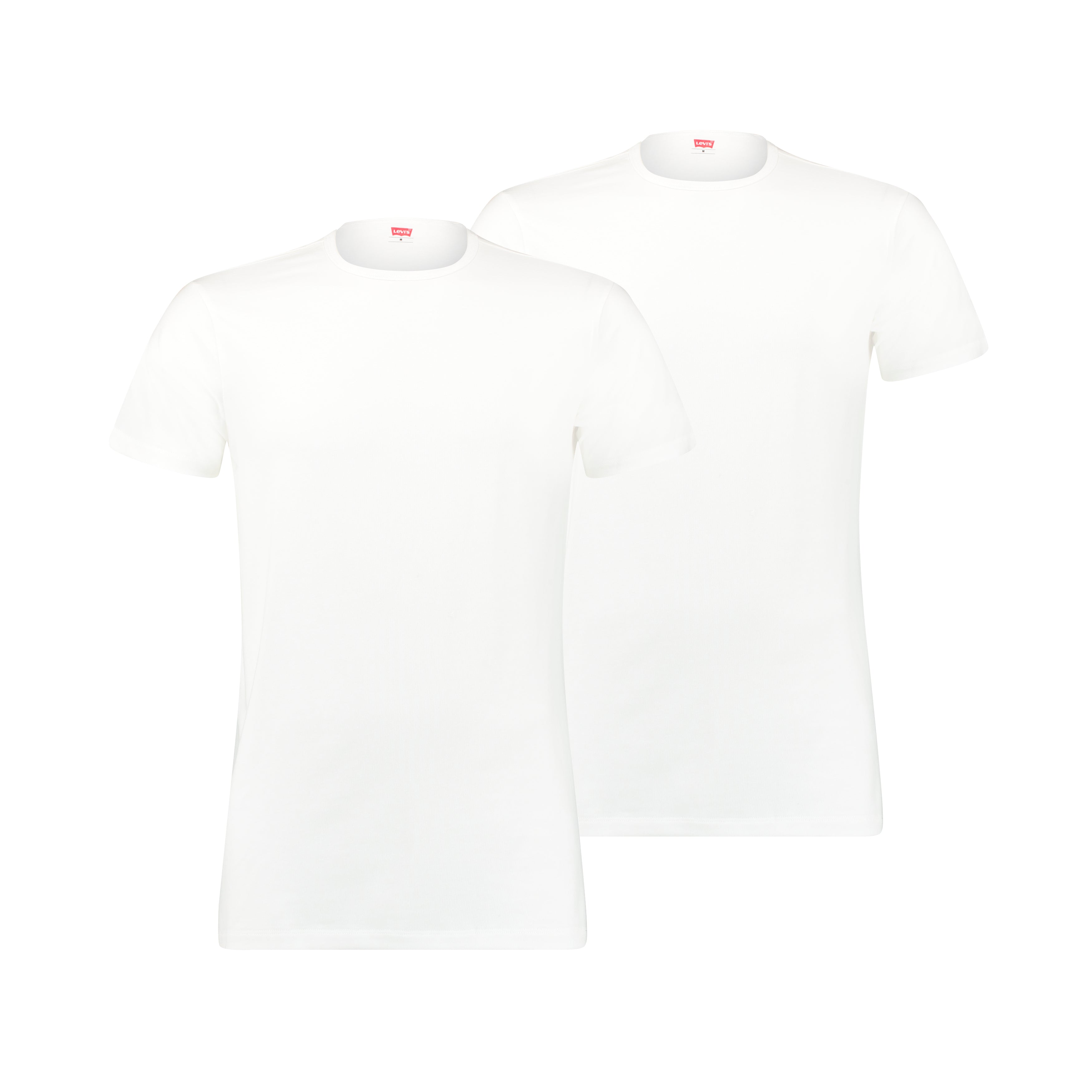 Levi's Premium Crew Neck T-Shirt 2 Pack for Men - White