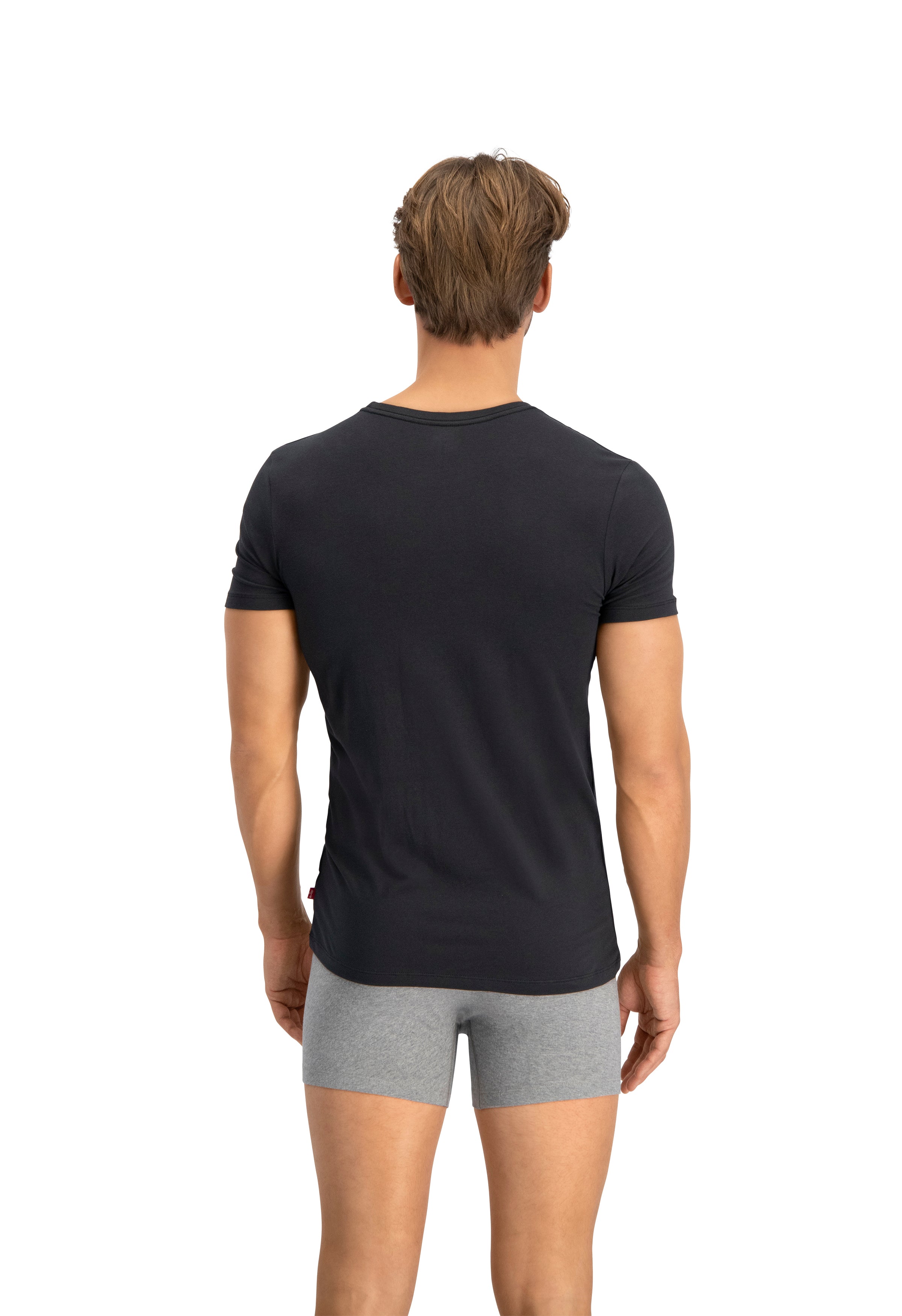 Levi's Premium Crew Neck T-Shirt 2 Pack for Men - Black