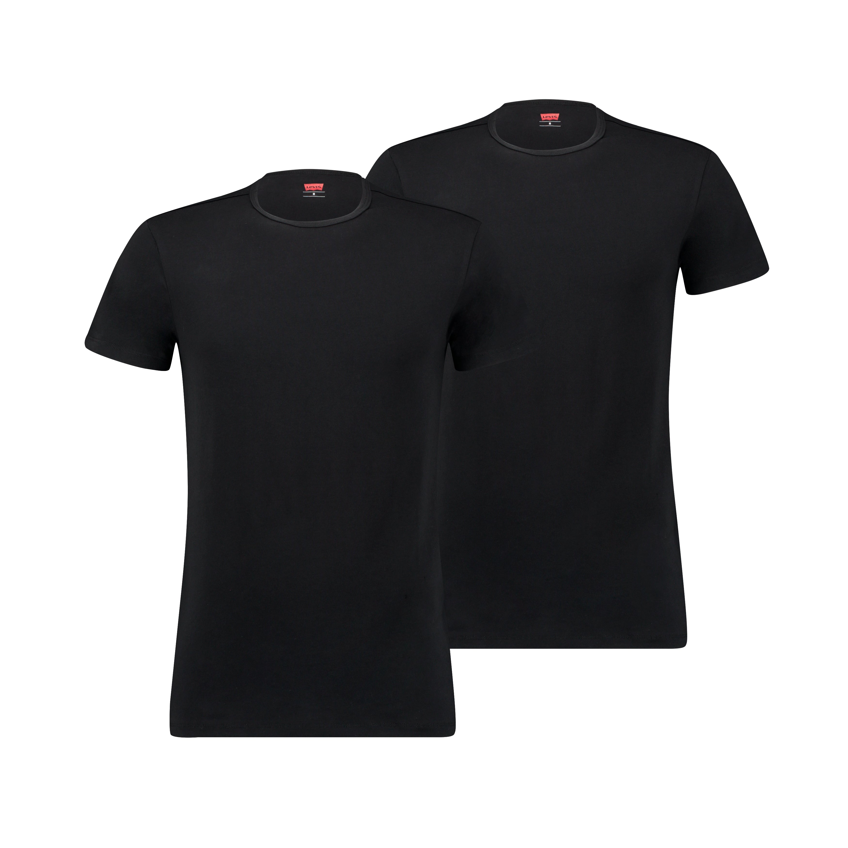 Levi's Premium Crew Neck T-Shirt 2 Pack for Men - Black