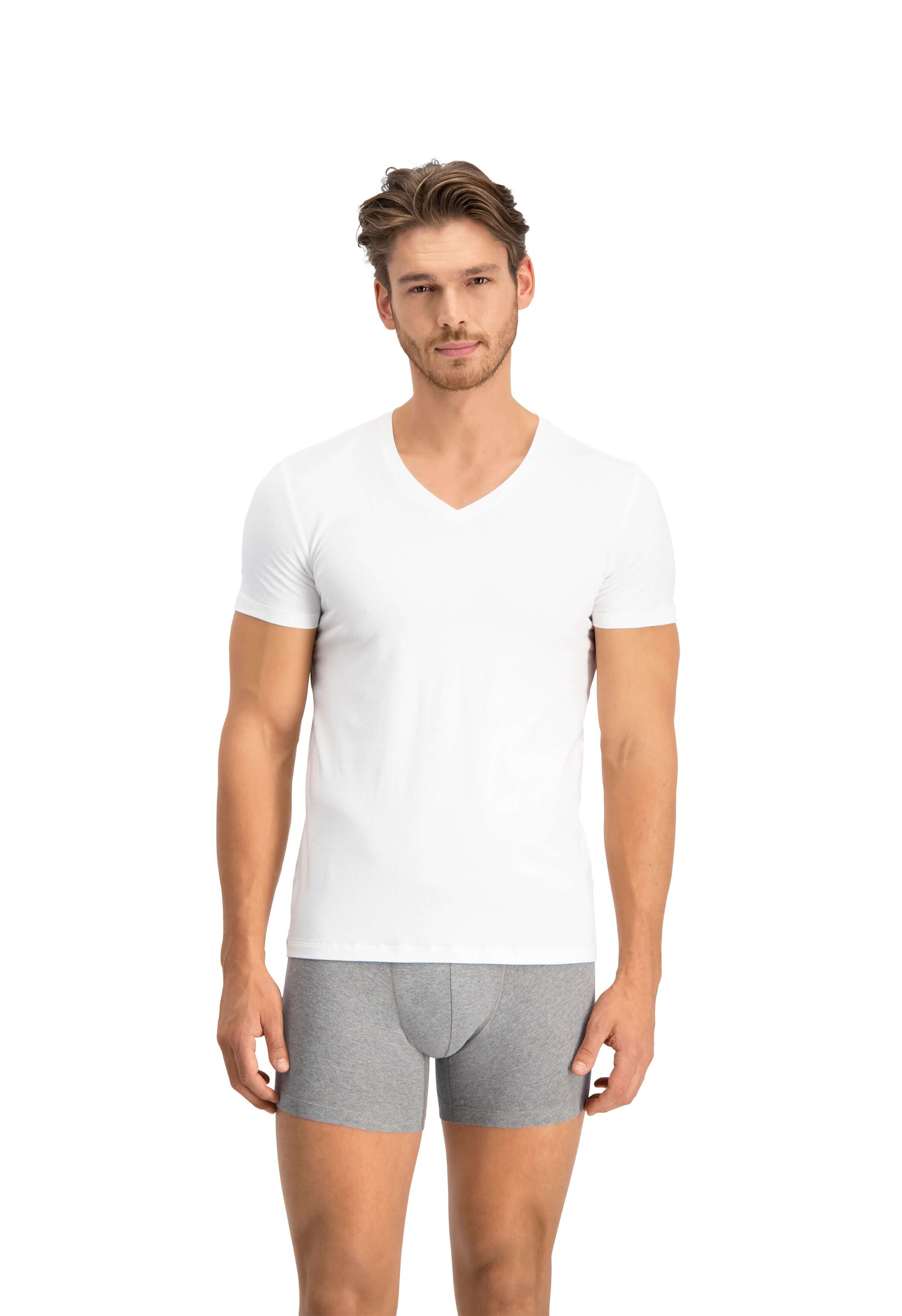 Levi's Premium V-Neck Undershirts 2 Pack for Men - White