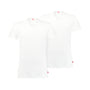 Levi's Premium V-Neck Undershirts 2 Pack for Men - White