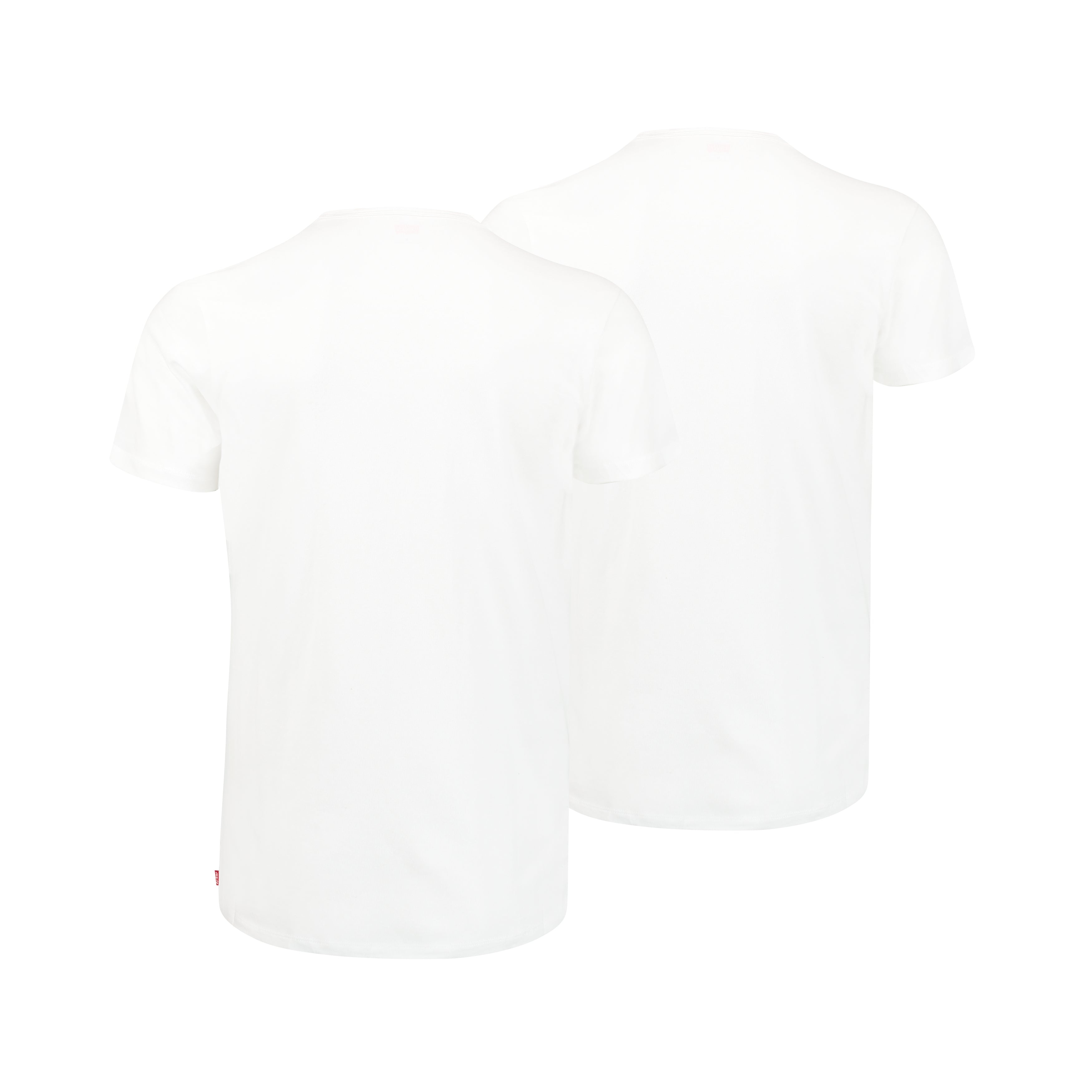 Levi's Premium V-Neck Undershirts 2 Pack for Men - White