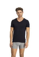 Levi's Premium V-Neck Undershirts 2 Pack for Men - Black