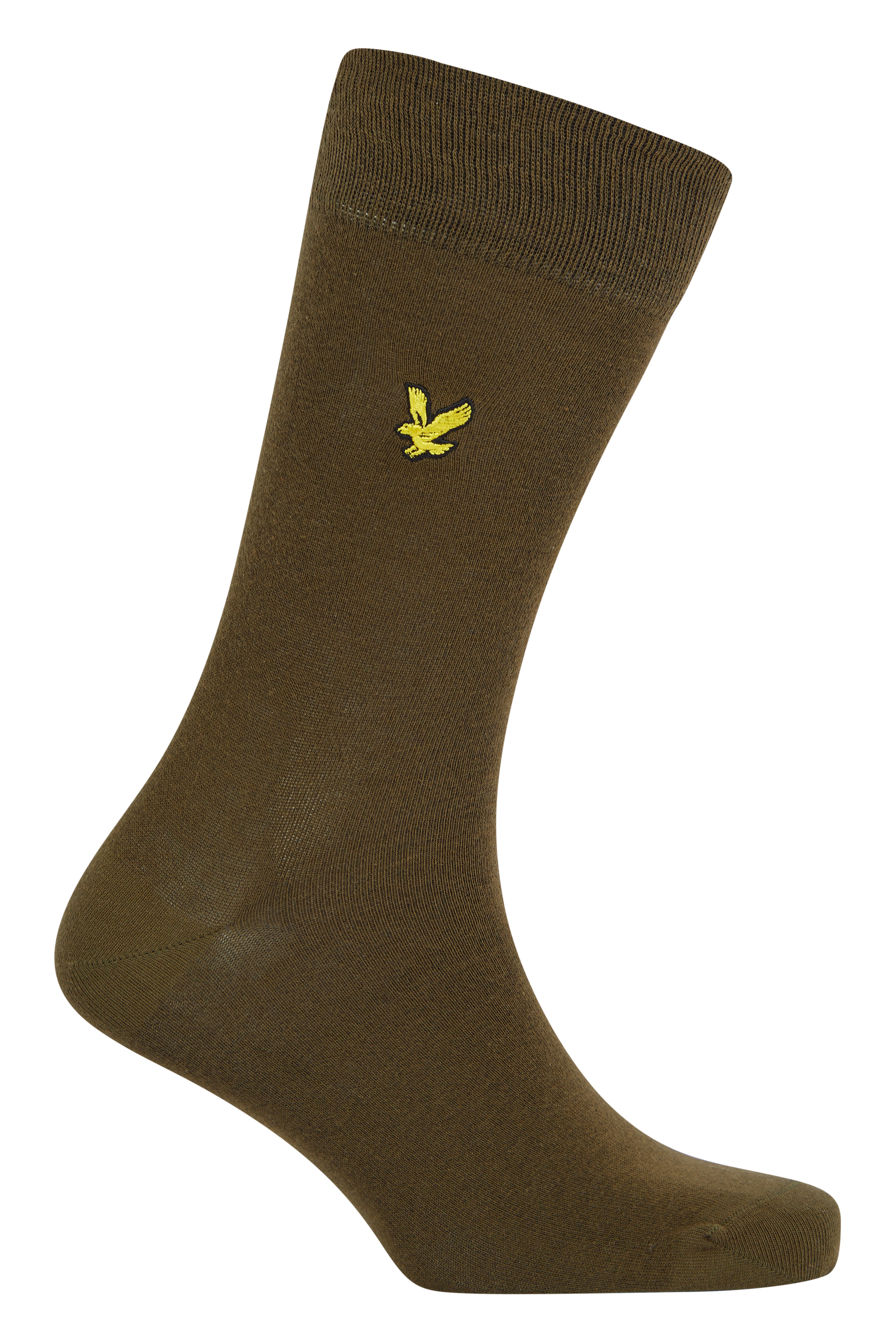 Lyle & Scott 3 Pack Angus Crew Socks - Incense / Black / Dark Olive