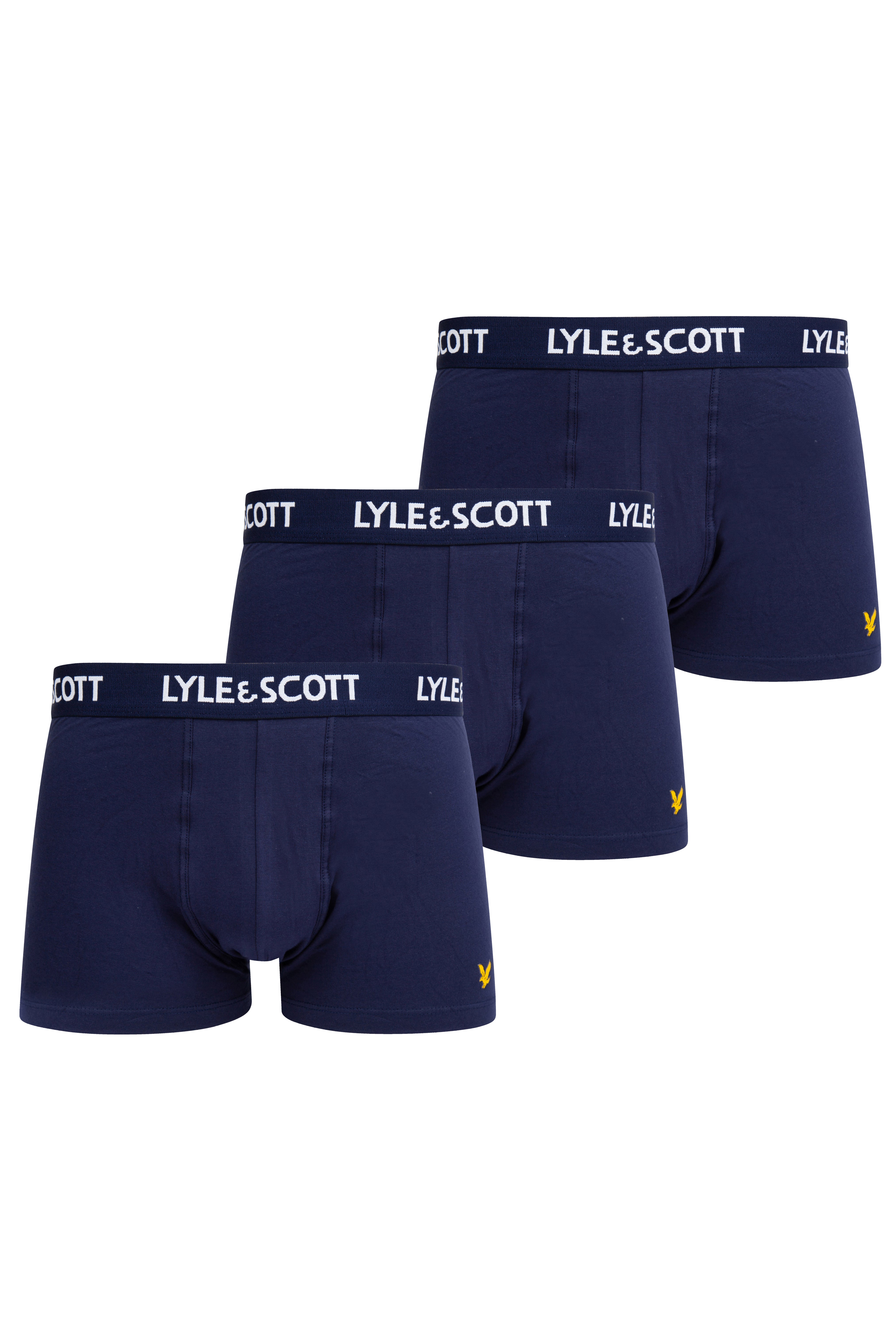 Lyle & Scott 3 Pack Barclay Men's Trunks - Peacoat