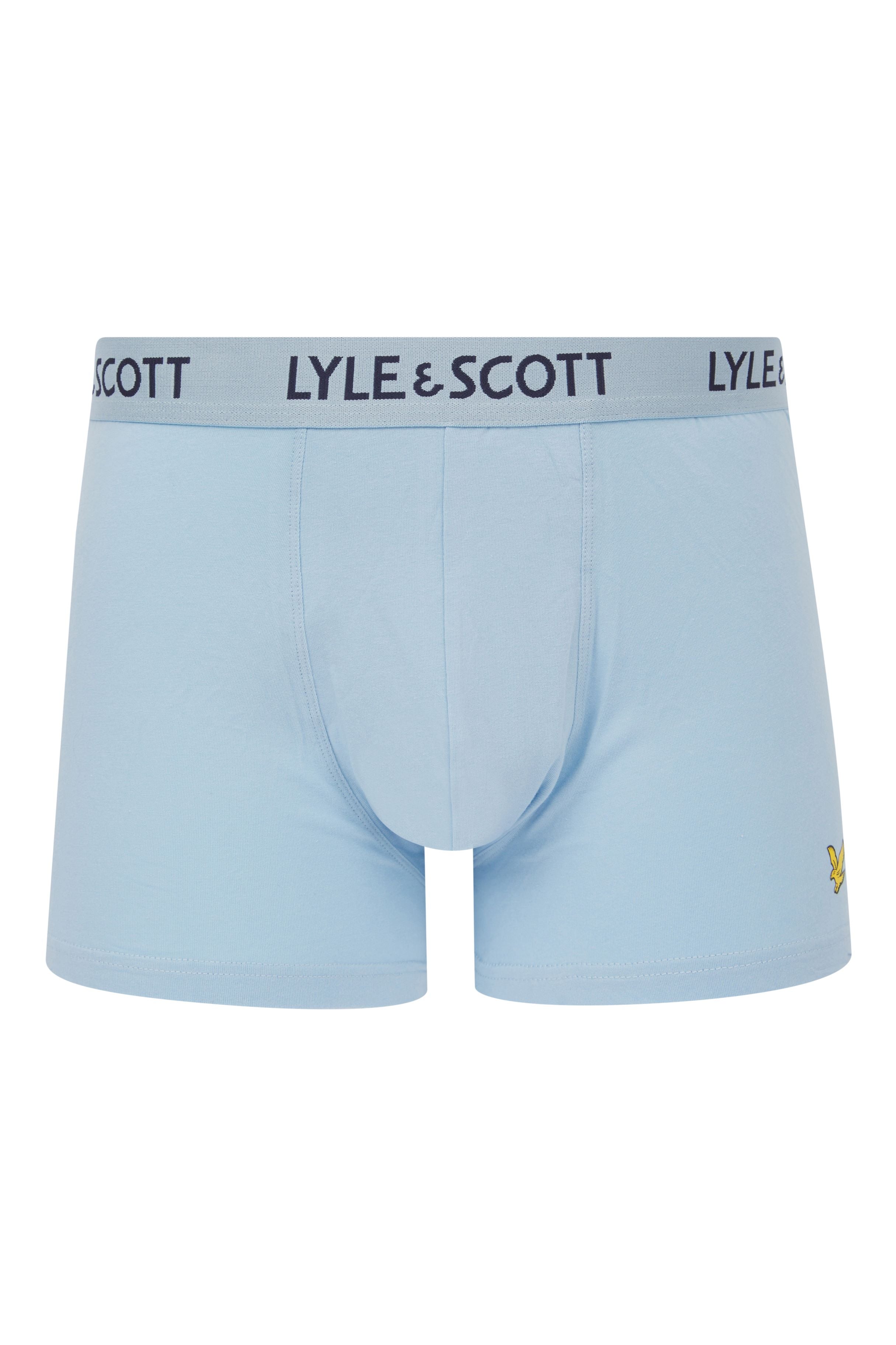 Lyle & Scott 3 Pack Barclay Men's Trunks - Blue/Blue Horizon/Dark Denim