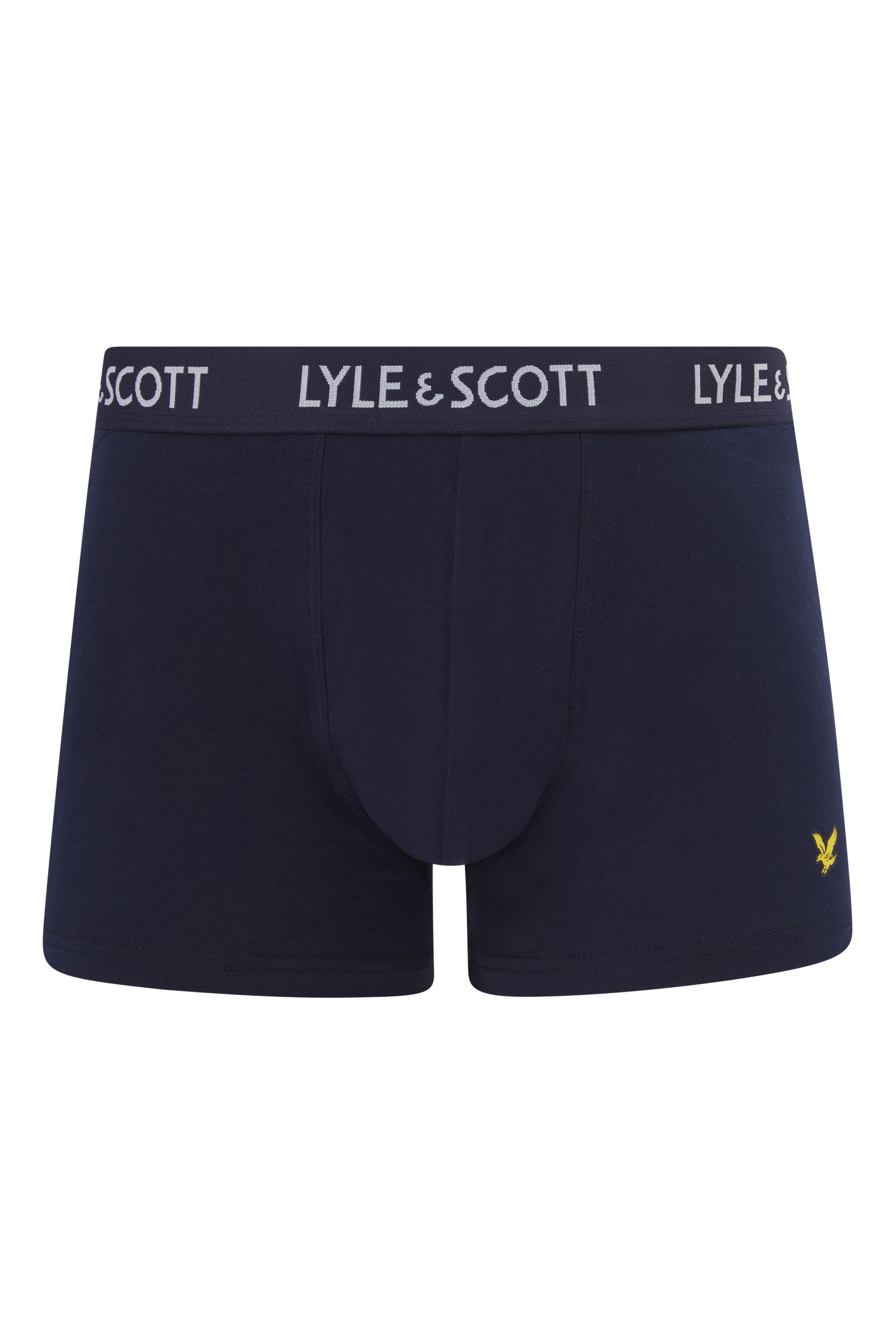 Lyle & Scott 3 Pack Barclay Men's Trunks - Ruby Wine/Peacoat/Climbing Ivy