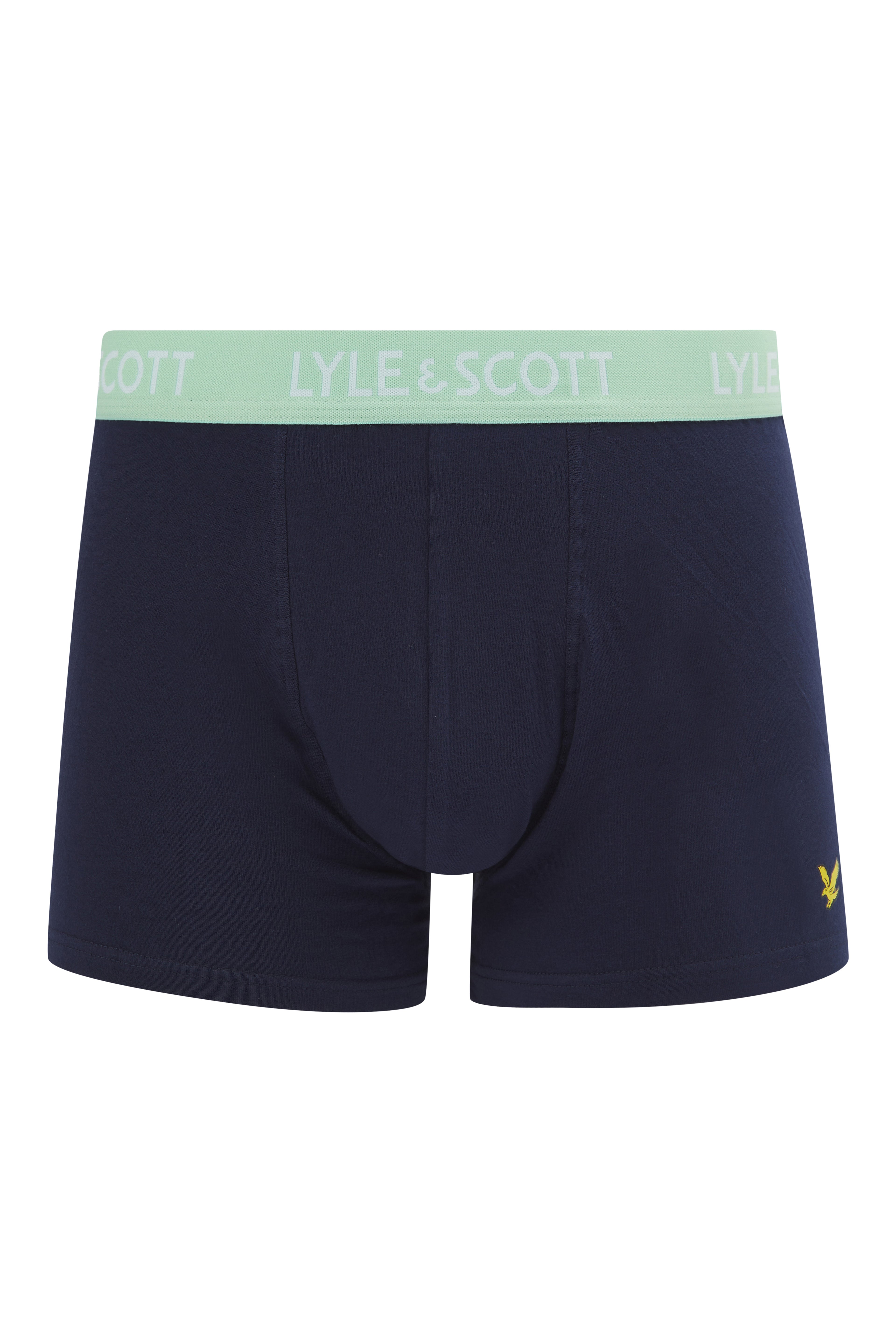 Lyle & Scott 3 Pack Barclay Men's Trunks - Peacoat Multi Coloured Waistbands