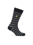 Lyle & Scott 3 Pack Barwood Crew Socks - Argyle / Grey Marl / Stripe